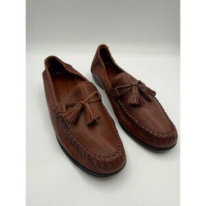 Cole Haan Women’s Brown Leather Slip On Tassel Loafer Shoe Size 7